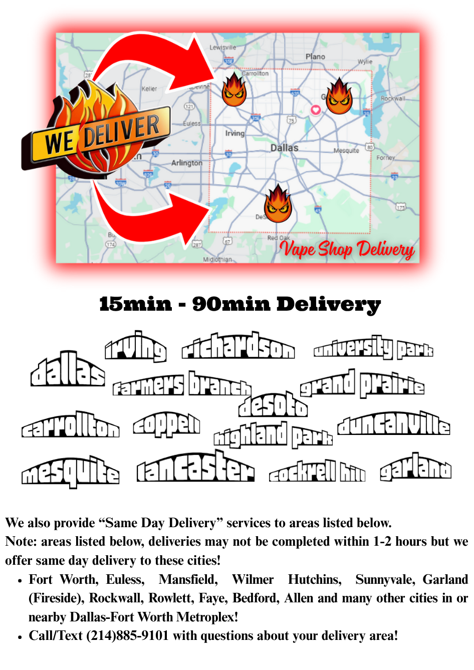 DALLAS VAPE SHOP DELIVERY | ARLINGTON VAPE DELIVERY | IRVING VAPE DELIVERY |
