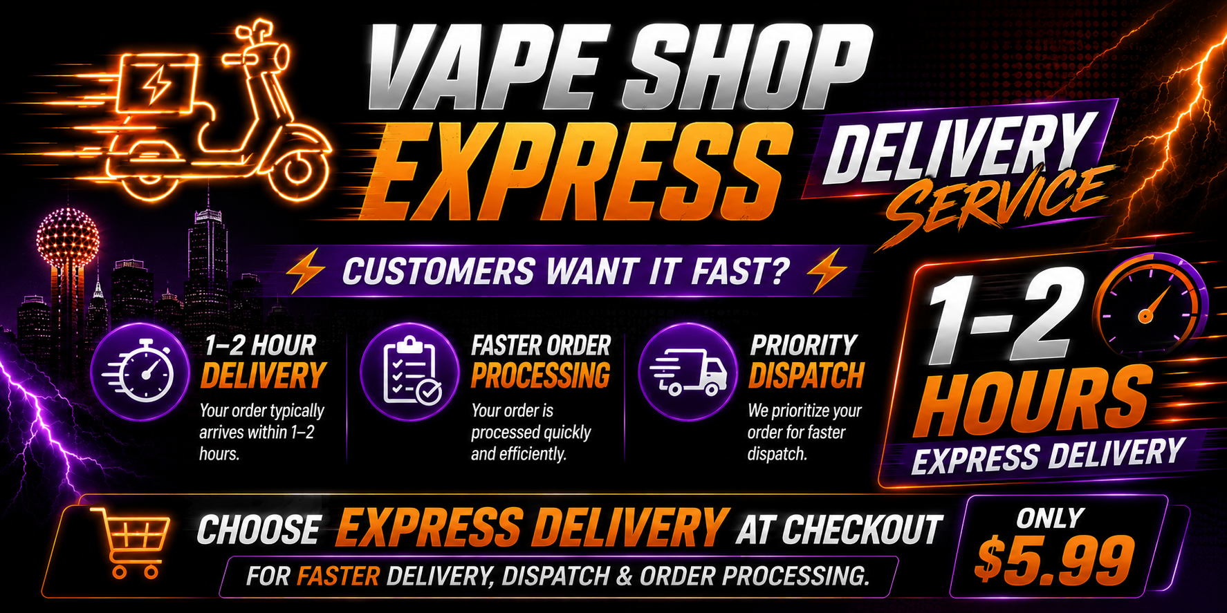 175MPH Express Delivery Information